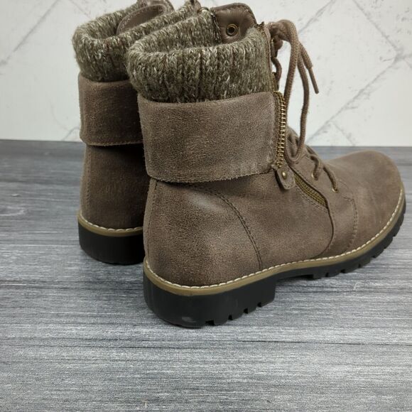 Cliffs White Mountain Boots Womens 8 M Pembroke Ankle Winter Brown Combat Boot - Picture 5 of 10